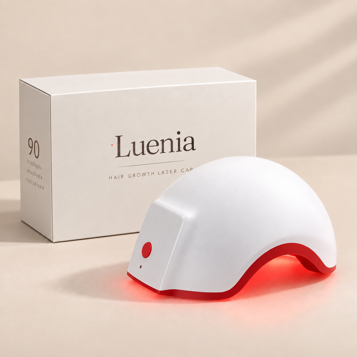 Casque lumineux pour le cuir chevelu dans une routine de soin