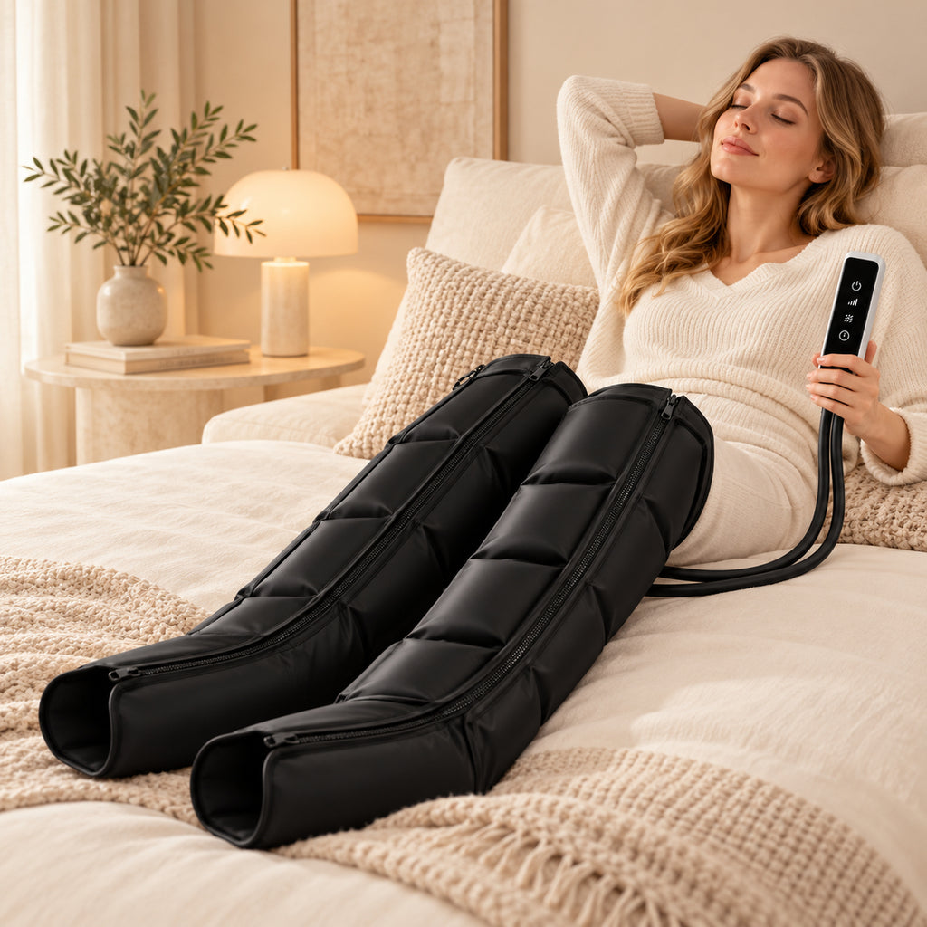 Utilisation du masseur de jambes à compression d’air à domicile